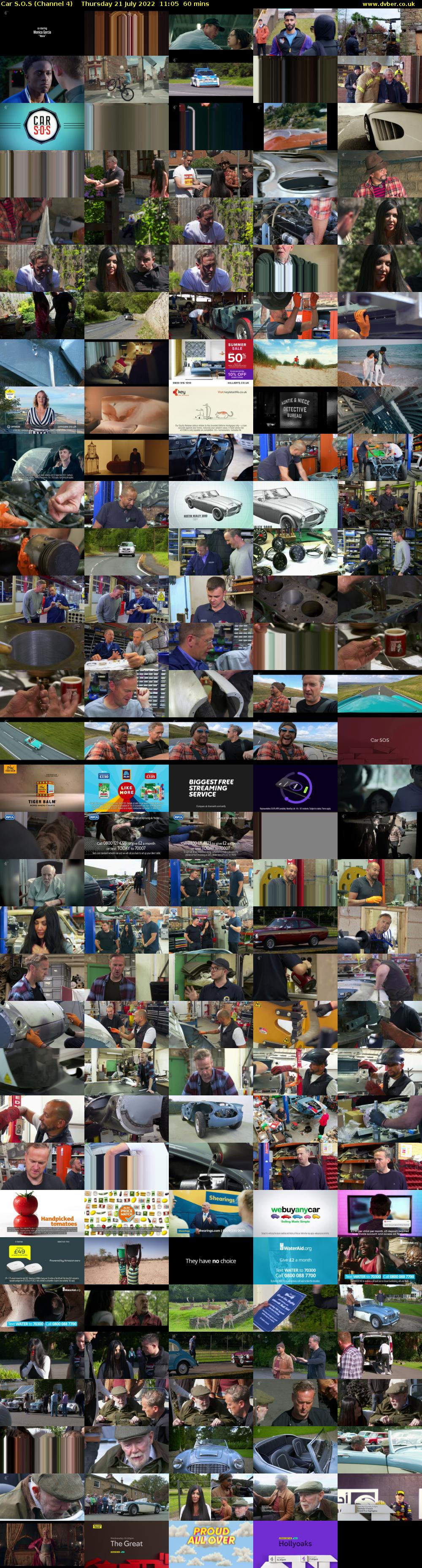 Car S.O.S (Channel 4) Thursday 21 July 2022 11:05 - 12:05