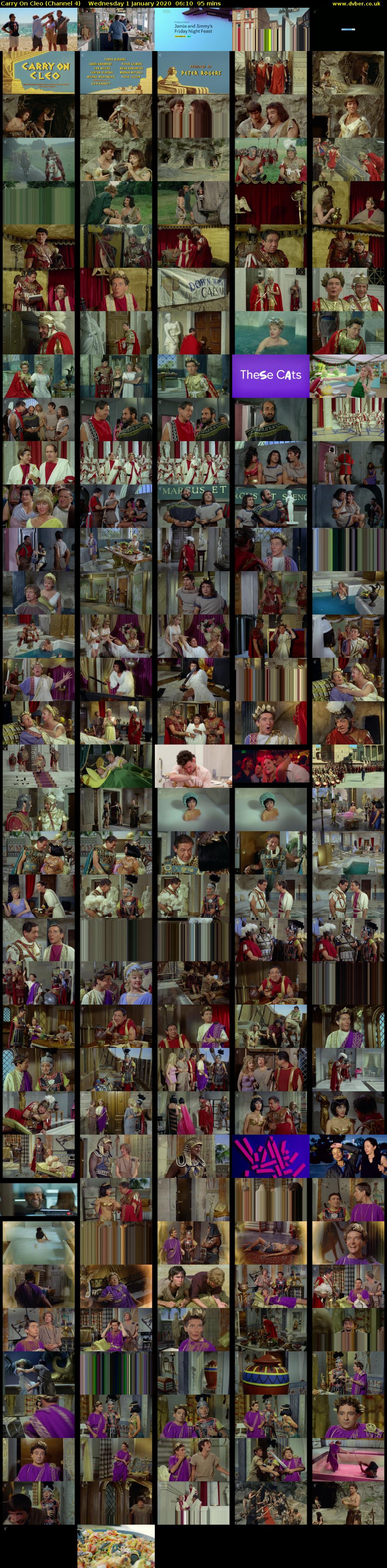 Carry On Cleo (Channel 4) Wednesday 1 January 2020 06:10 - 07:45