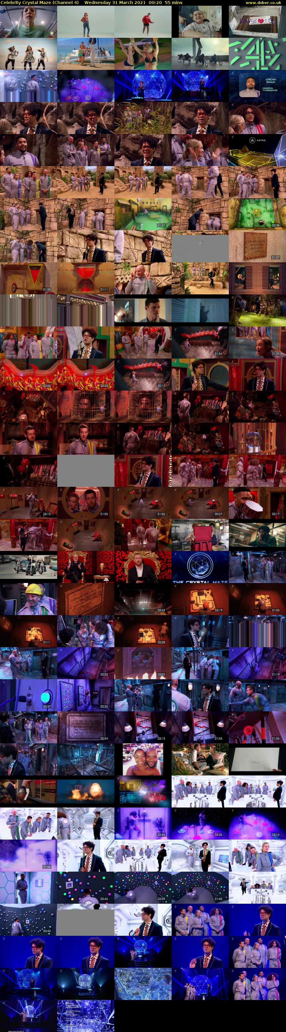 Celebrity Crystal Maze (Channel 4) Wednesday 31 March 2021 00:20 - 01:15