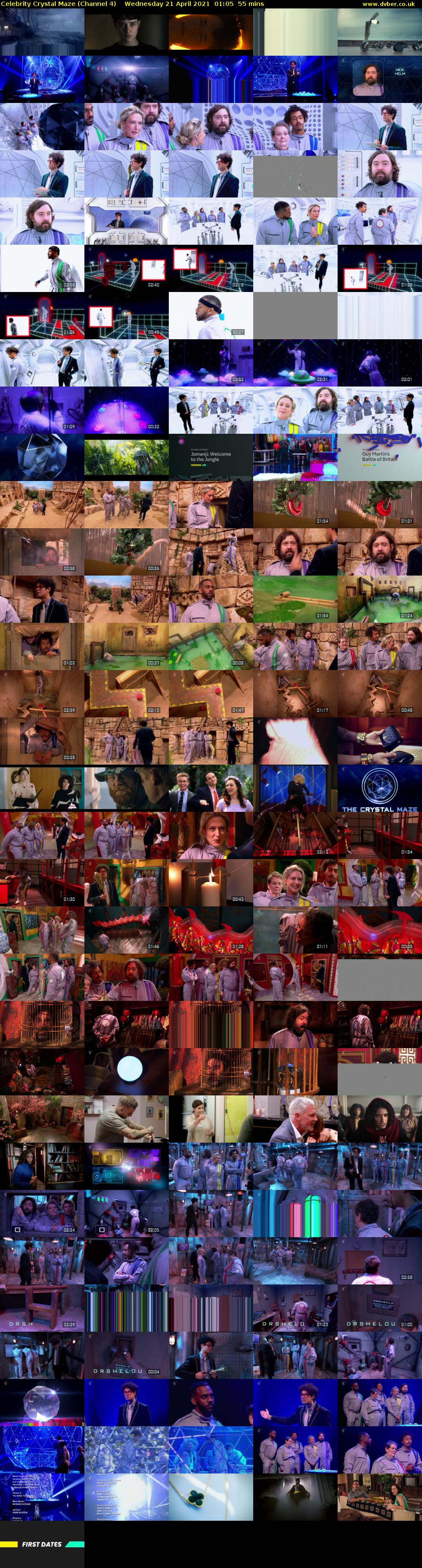 Celebrity Crystal Maze (Channel 4) Wednesday 21 April 2021 01:05 - 02:00
