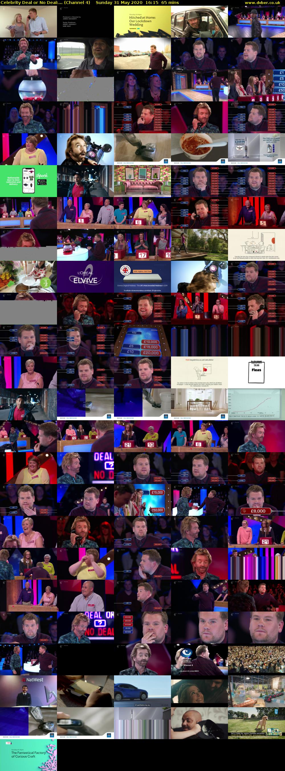 Celebrity Deal or No Deal:... (Channel 4) Sunday 31 May 2020 16:15 - 17:20