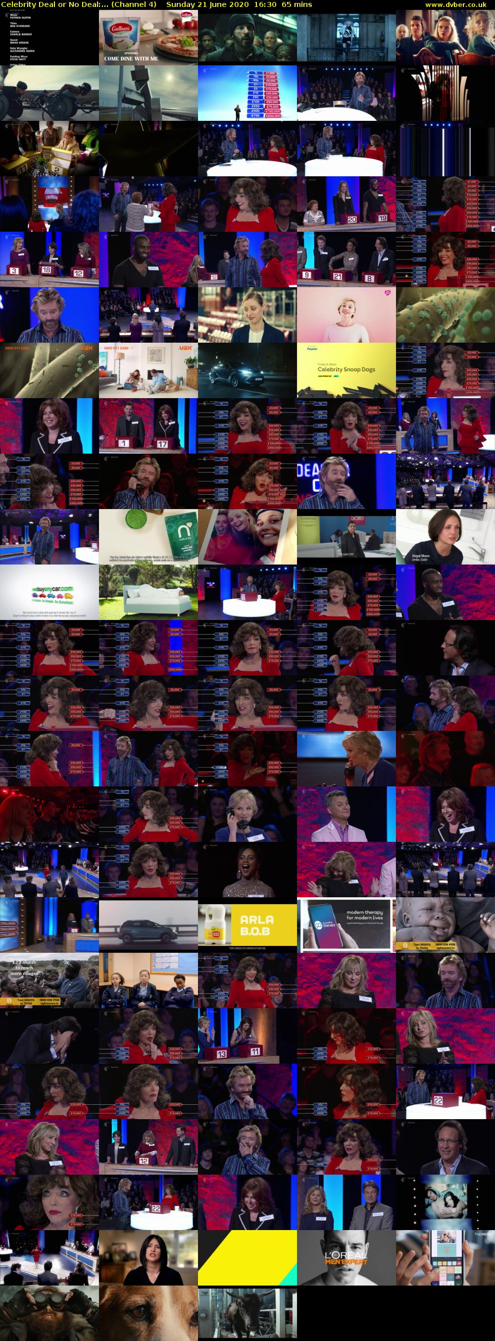 Celebrity Deal or No Deal:... (Channel 4) Sunday 21 June 2020 16:30 - 17:35