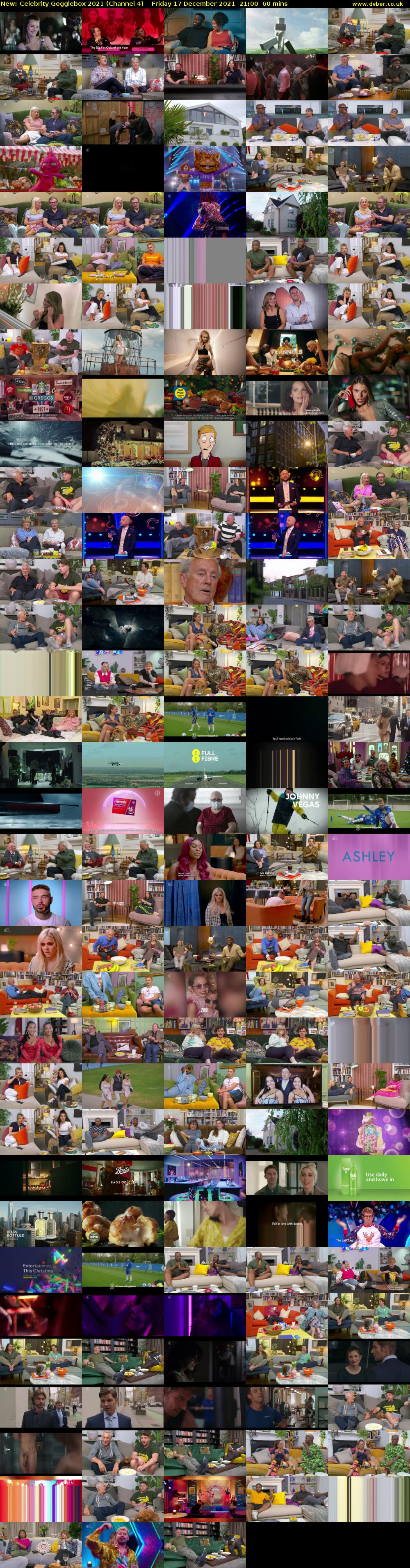 Celebrity Gogglebox 2021 (Channel 4) Friday 17 December 2021 21:00 - 22:00