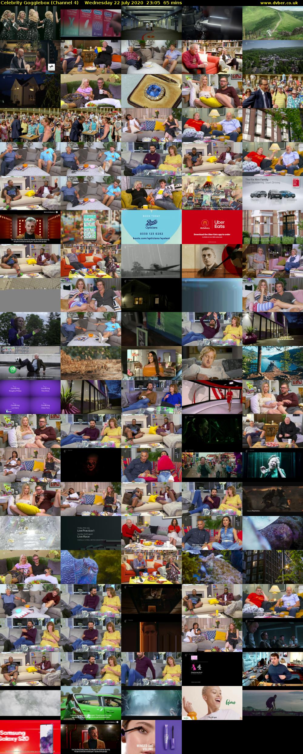 Celebrity Gogglebox (Channel 4) Wednesday 22 July 2020 23:05 - 00:10