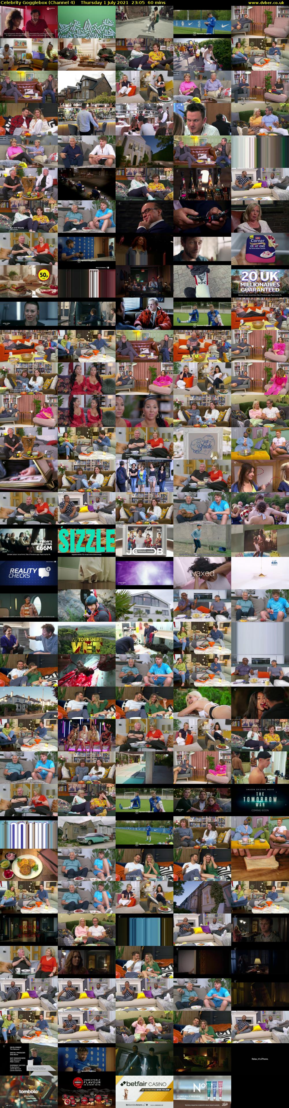 Celebrity Gogglebox (Channel 4) Thursday 1 July 2021 23:05 - 00:05