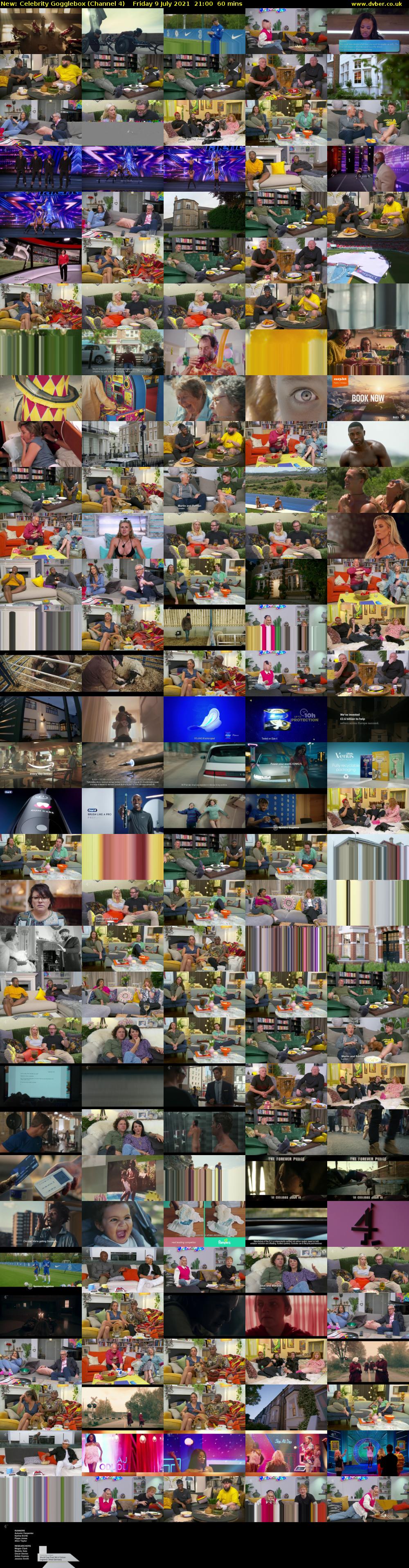 Celebrity Gogglebox (Channel 4) Friday 9 July 2021 21:00 - 22:00