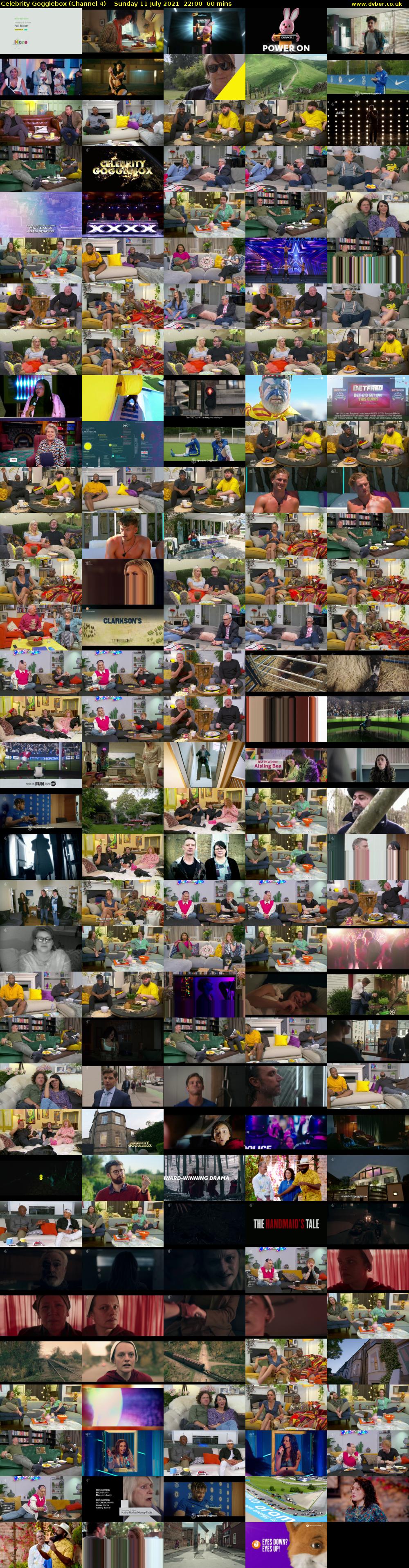 Celebrity Gogglebox (Channel 4) Sunday 11 July 2021 22:00 - 23:00