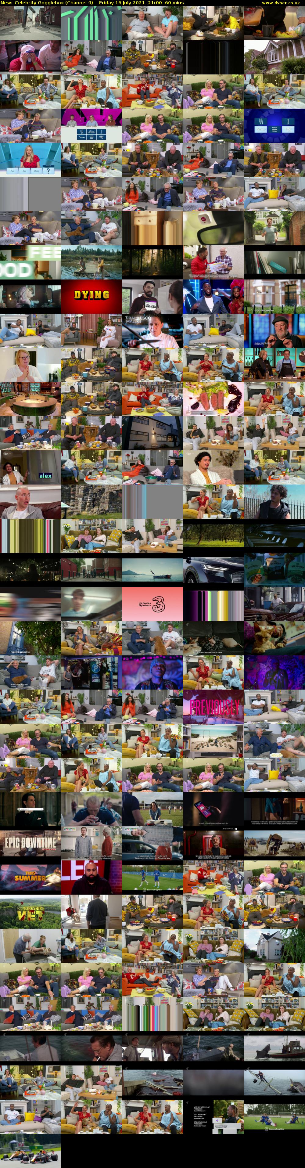 Celebrity Gogglebox (Channel 4) Friday 16 July 2021 21:00 - 22:00