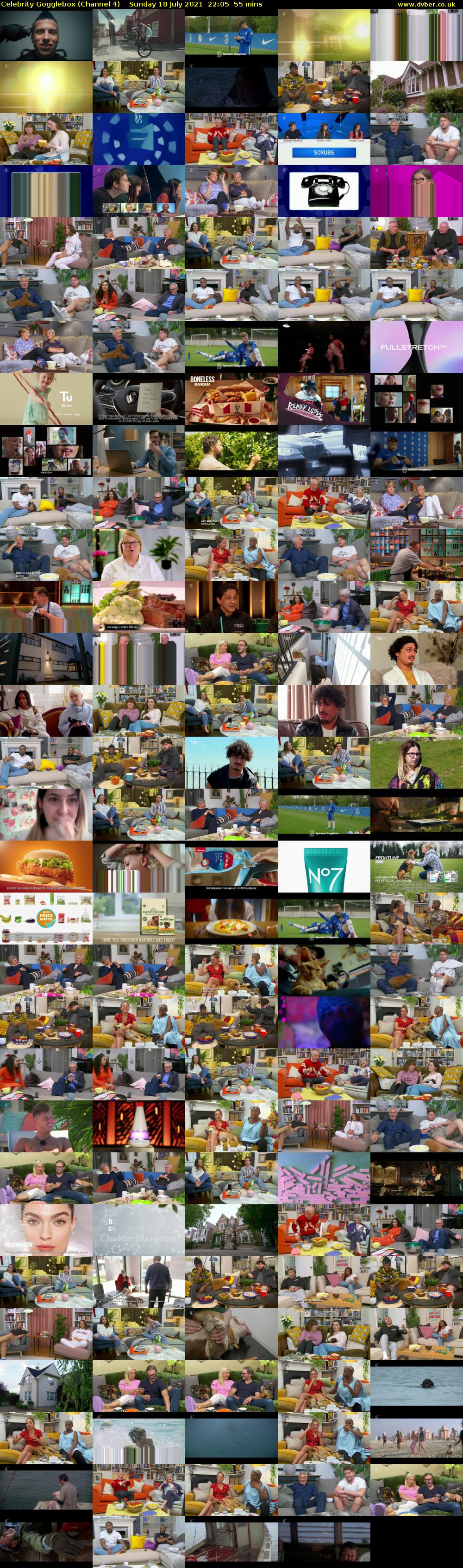 Celebrity Gogglebox (Channel 4) Sunday 18 July 2021 22:05 - 23:00