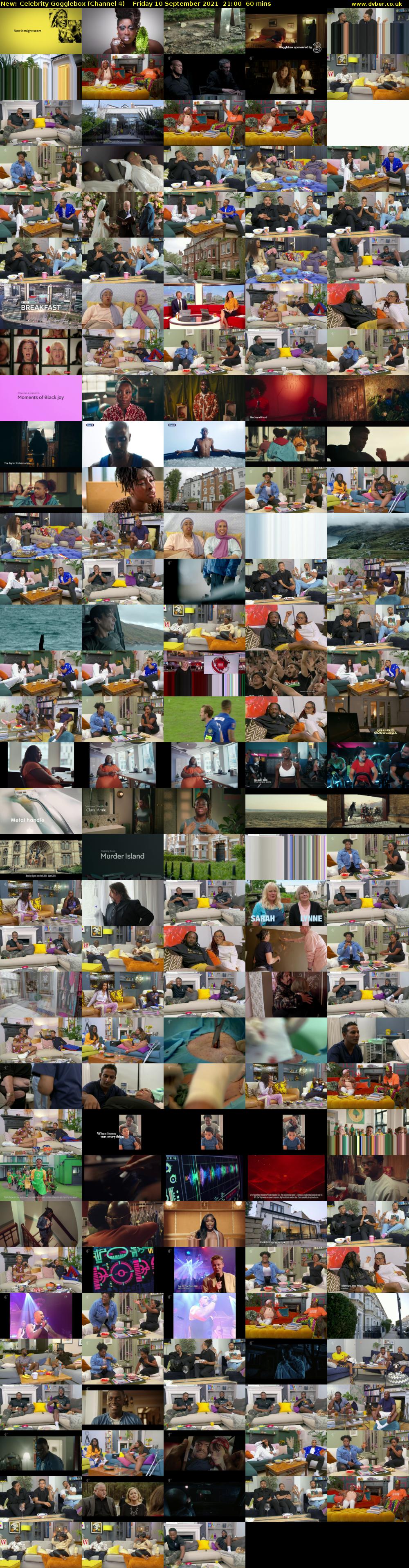 Celebrity Gogglebox (Channel 4) Friday 10 September 2021 21:00 - 22:00