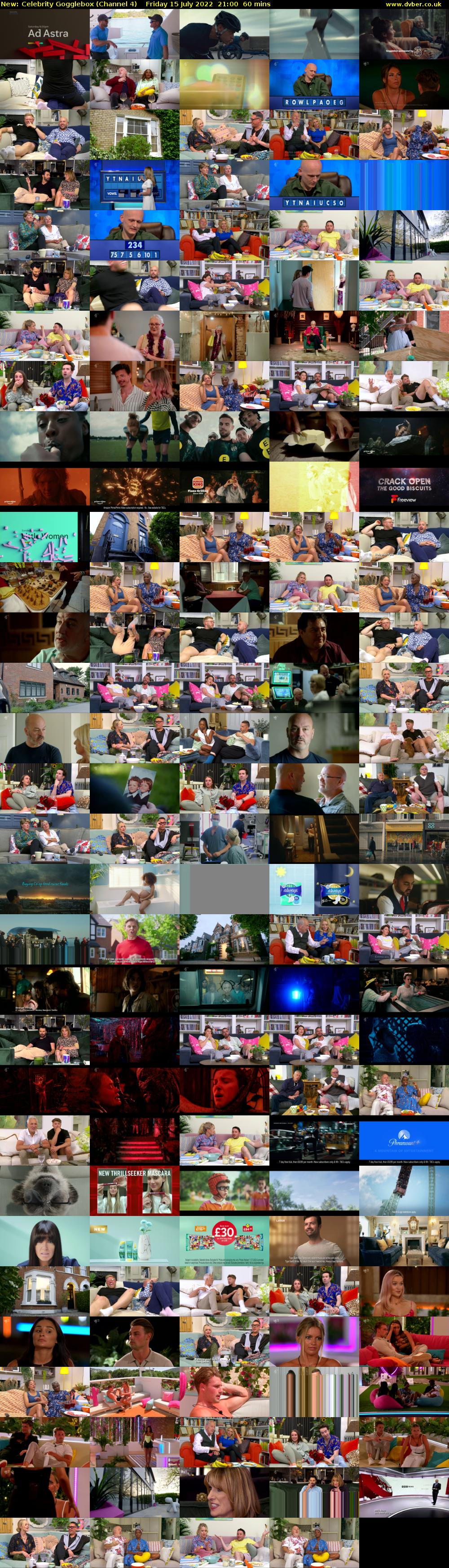 Celebrity Gogglebox (Channel 4) Friday 15 July 2022 21:00 - 22:00