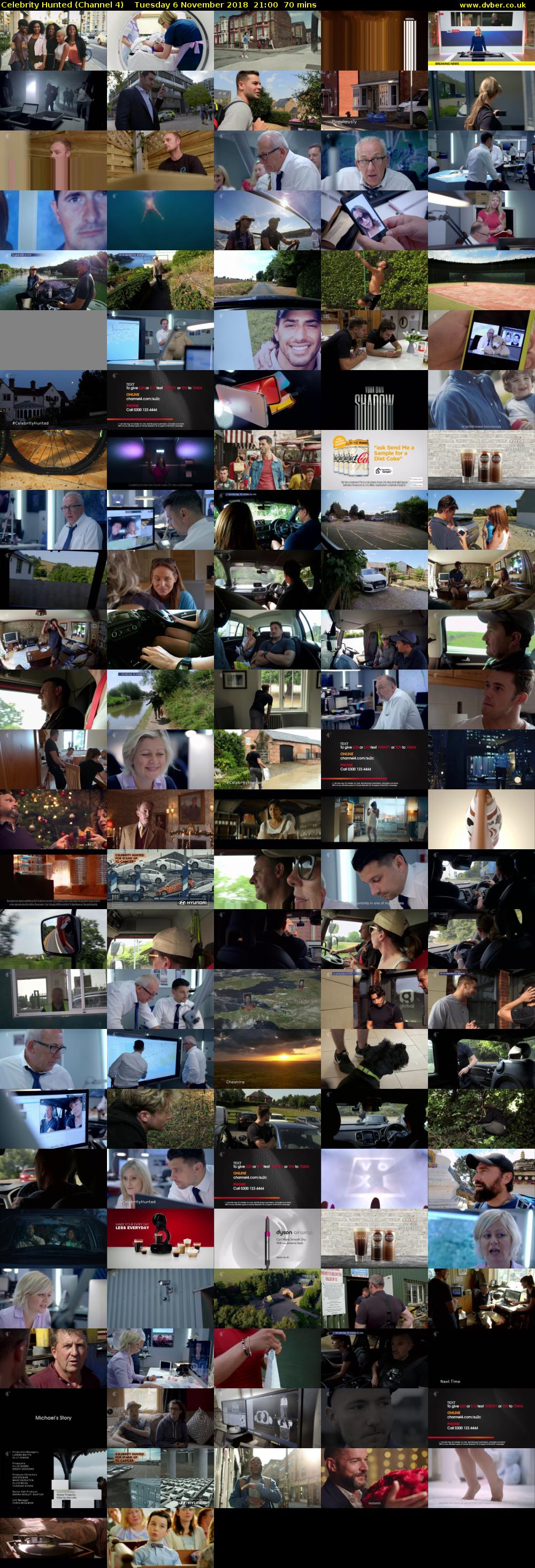 Celebrity Hunted (Channel 4) Tuesday 6 November 2018 21:00 - 22:10
