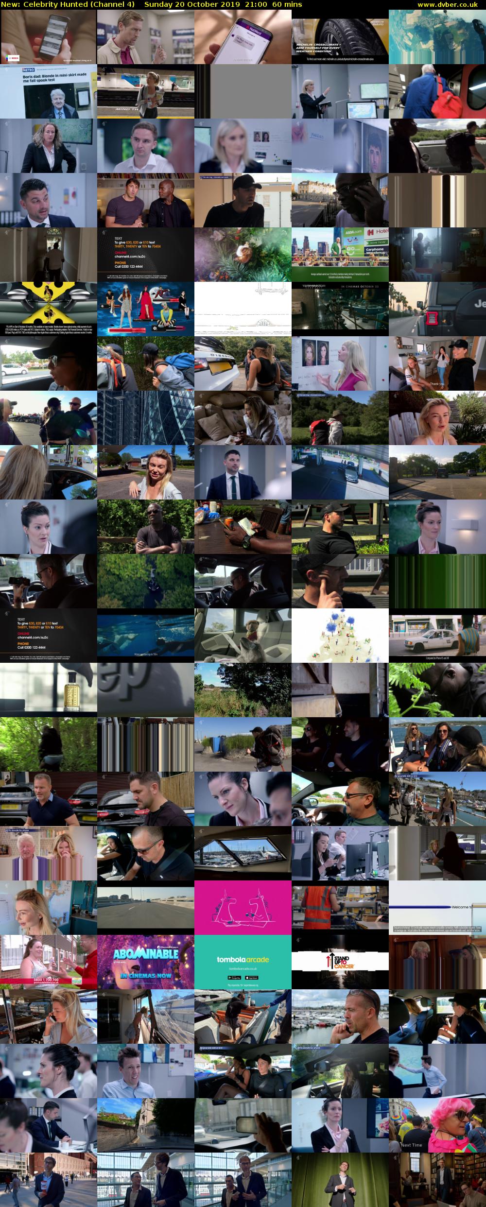Celebrity Hunted (Channel 4) Sunday 20 October 2019 21:00 - 22:00