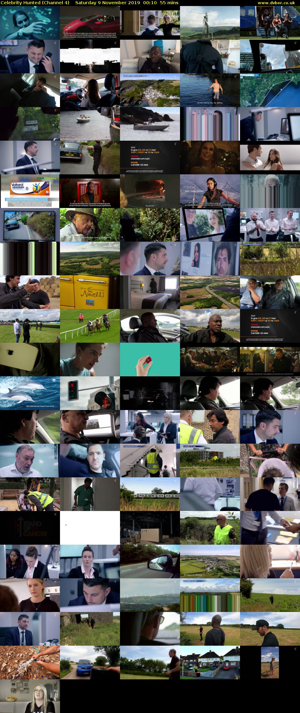 Celebrity Hunted (Channel 4) Saturday 9 November 2019 00:10 - 01:05