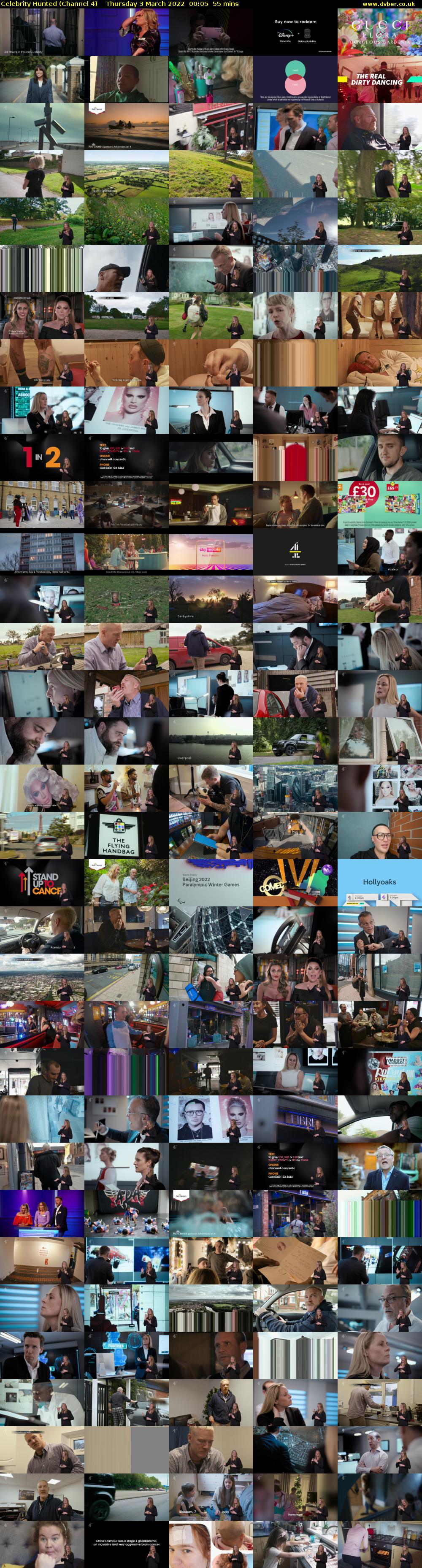 Celebrity Hunted (Channel 4) Thursday 3 March 2022 00:05 - 01:00