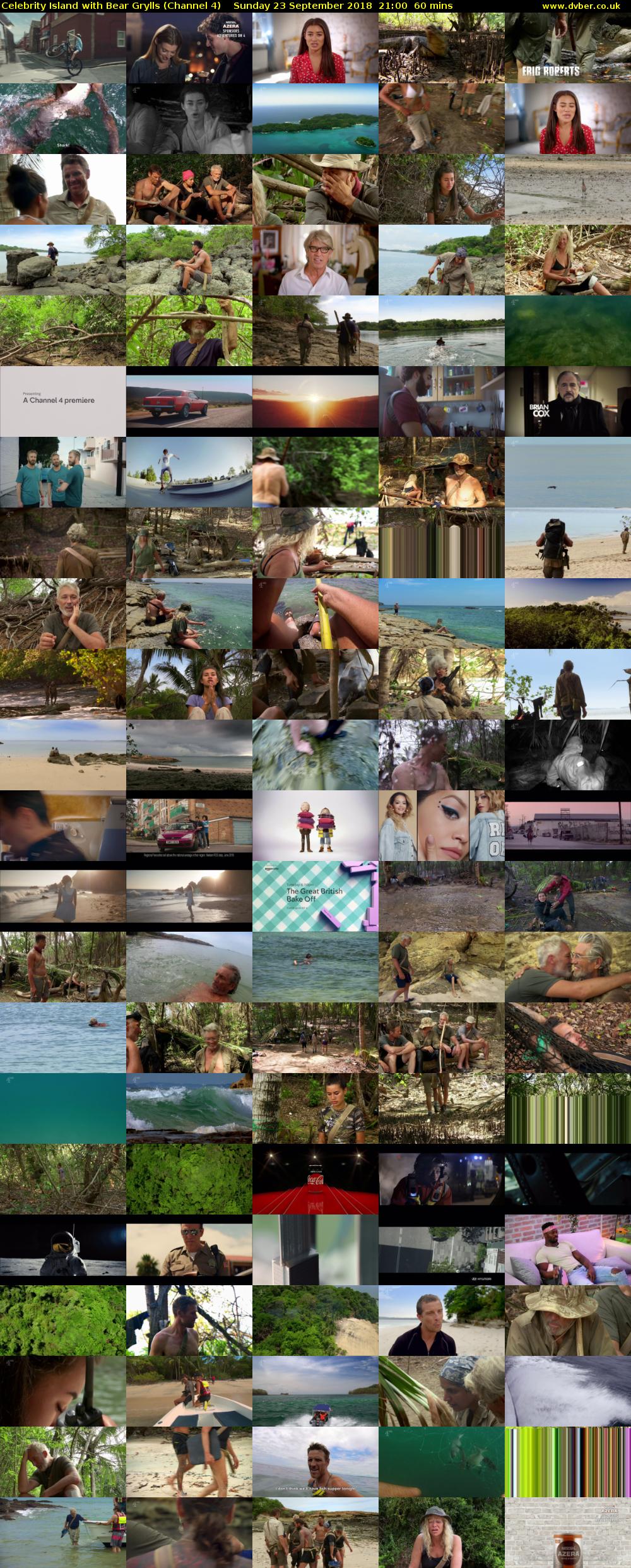 Celebrity Island with Bear Grylls (Channel 4) Sunday 23 September 2018 21:00 - 22:00