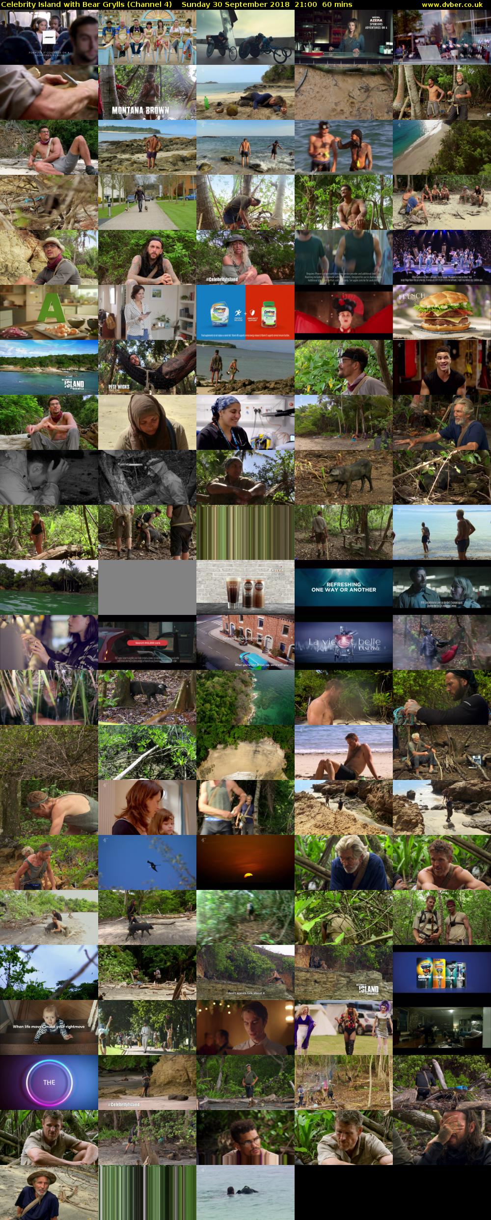 Celebrity Island with Bear Grylls (Channel 4) Sunday 30 September 2018 21:00 - 22:00