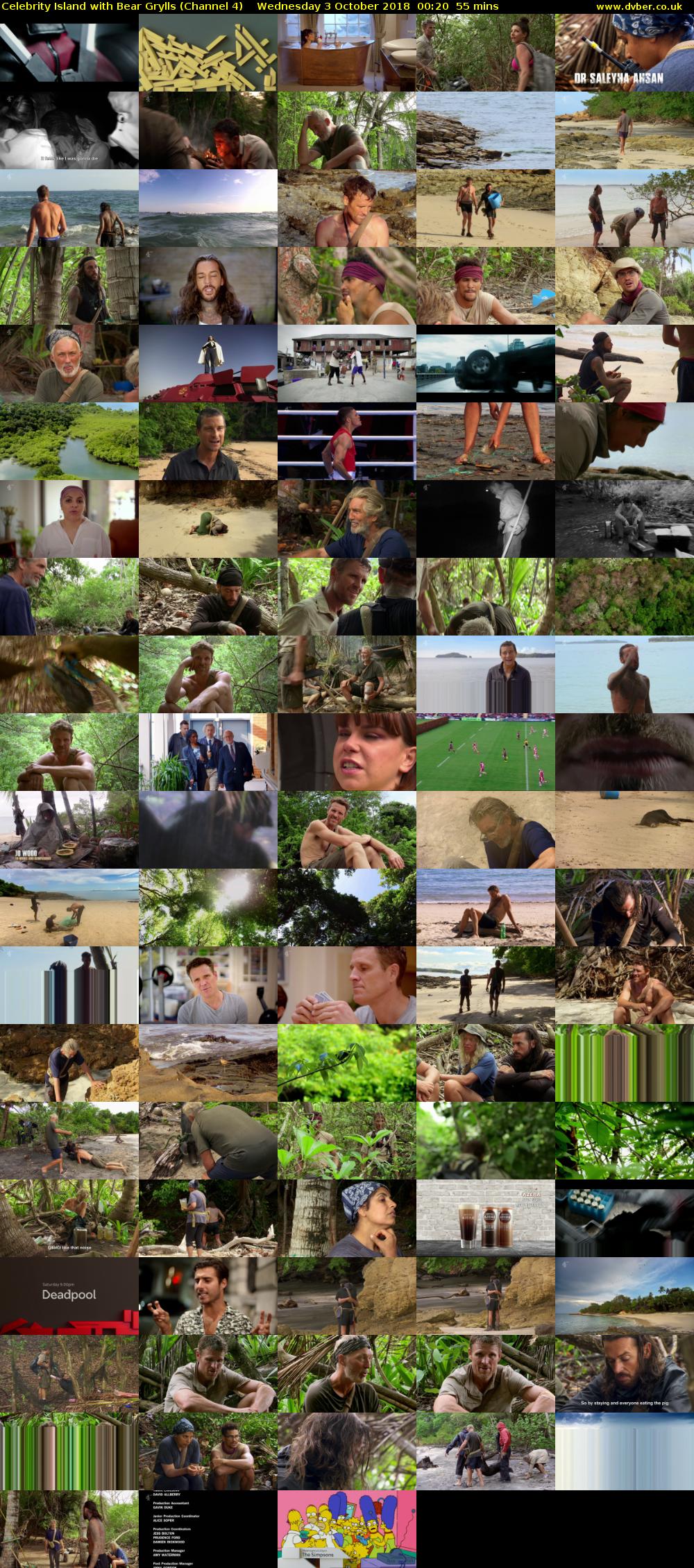 Celebrity Island with Bear Grylls (Channel 4) Wednesday 3 October 2018 00:20 - 01:15