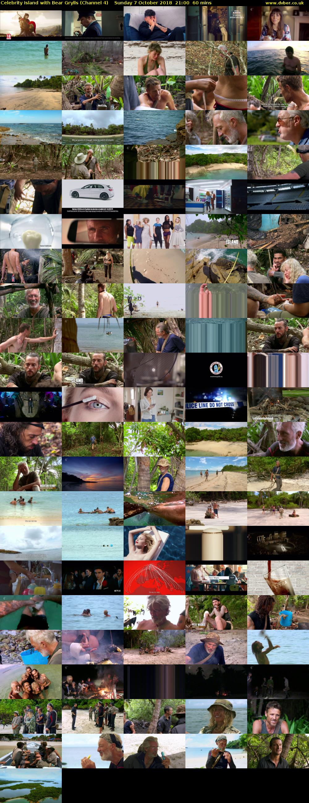 Celebrity Island with Bear Grylls (Channel 4) Sunday 7 October 2018 21:00 - 22:00