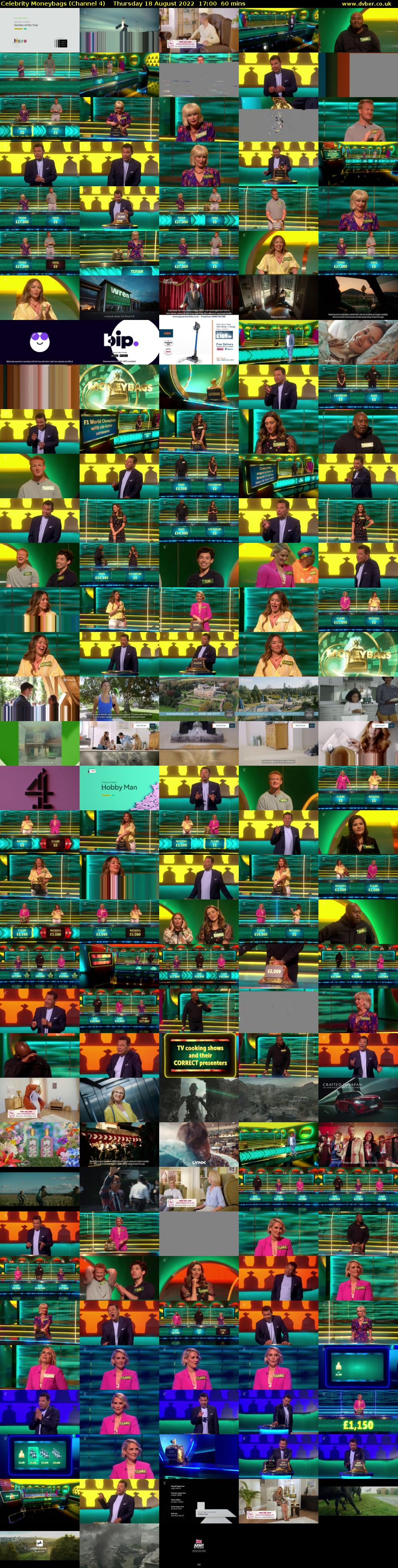 Celebrity Moneybags (Channel 4) Thursday 18 August 2022 17:00 - 18:00