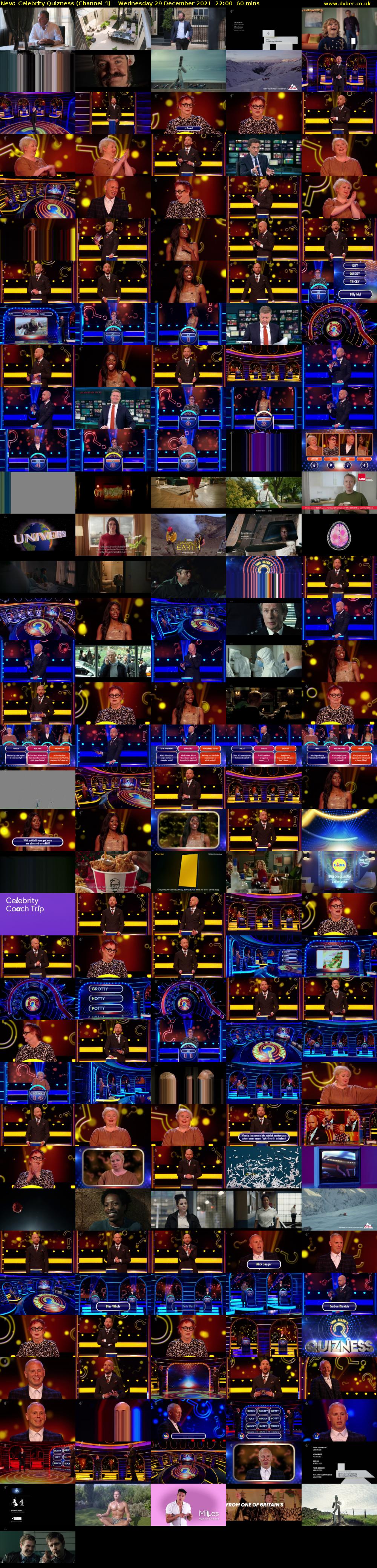 Celebrity Quizness (Channel 4) Wednesday 29 December 2021 22:00 - 23:00