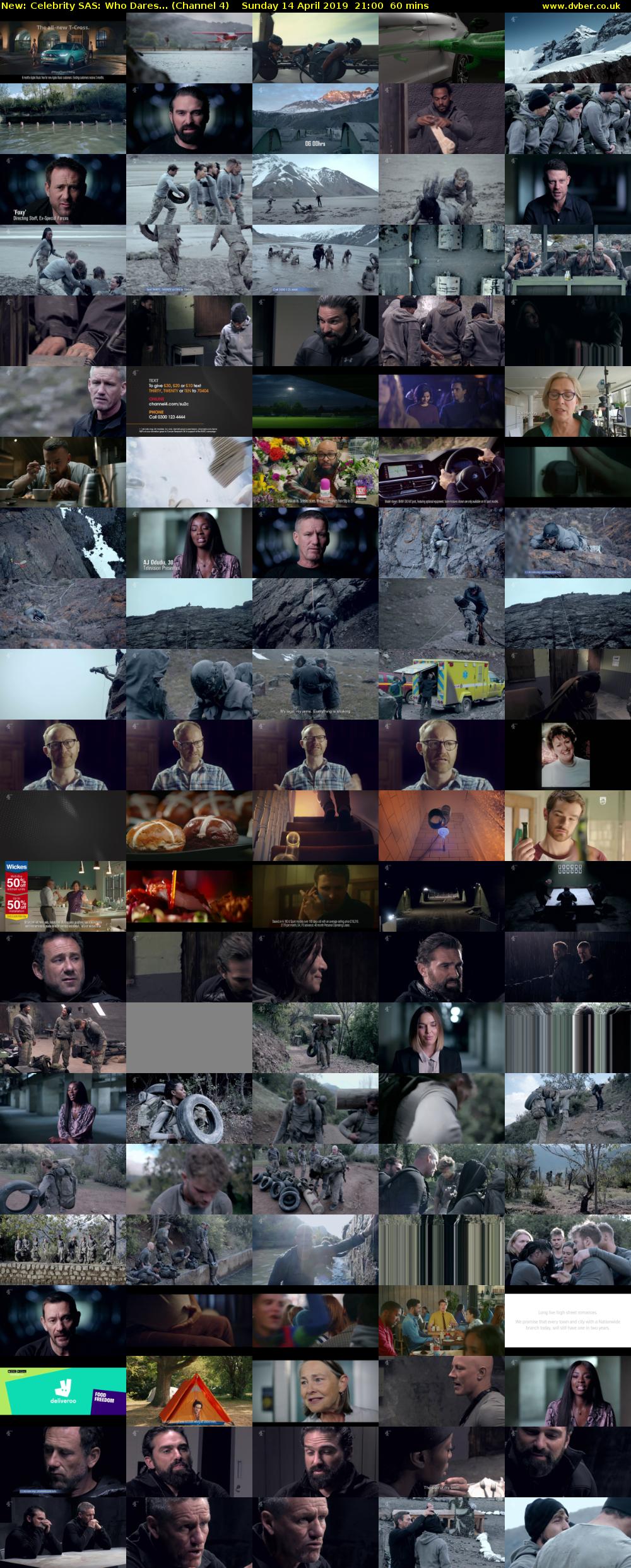 Celebrity SAS: Who Dares... (Channel 4) Sunday 14 April 2019 21:00 - 22:00
