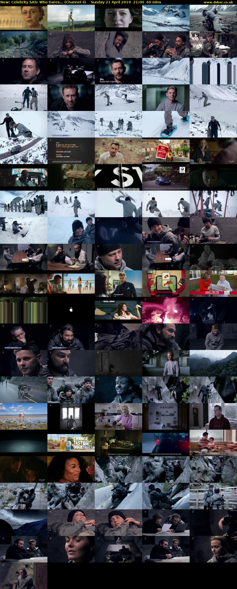 Celebrity SAS: Who Dares... (Channel 4) Sunday 21 April 2019 21:00 - 22:00