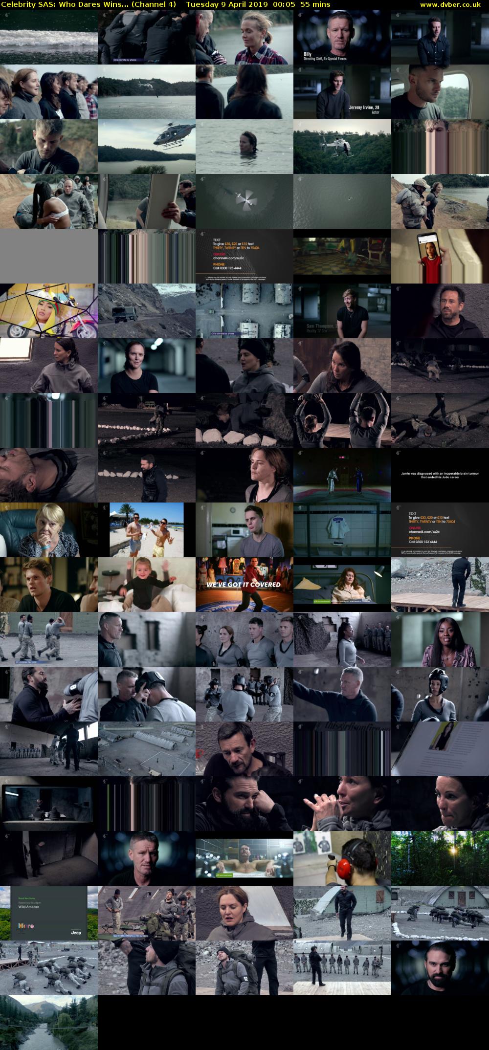 Celebrity SAS: Who Dares Wins... (Channel 4) Tuesday 9 April 2019 00:05 - 01:00