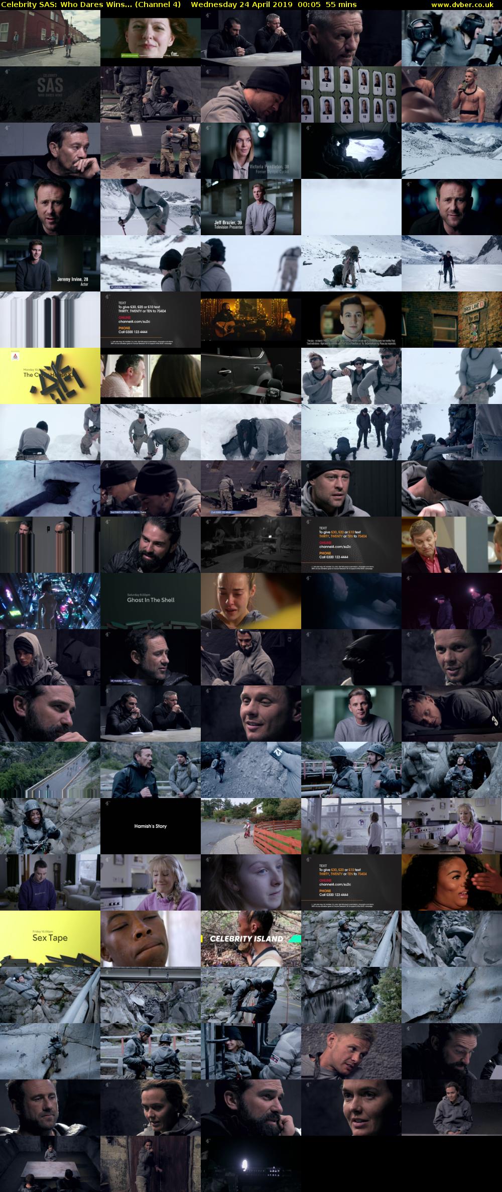 Celebrity SAS: Who Dares Wins... (Channel 4) Wednesday 24 April 2019 00:05 - 01:00