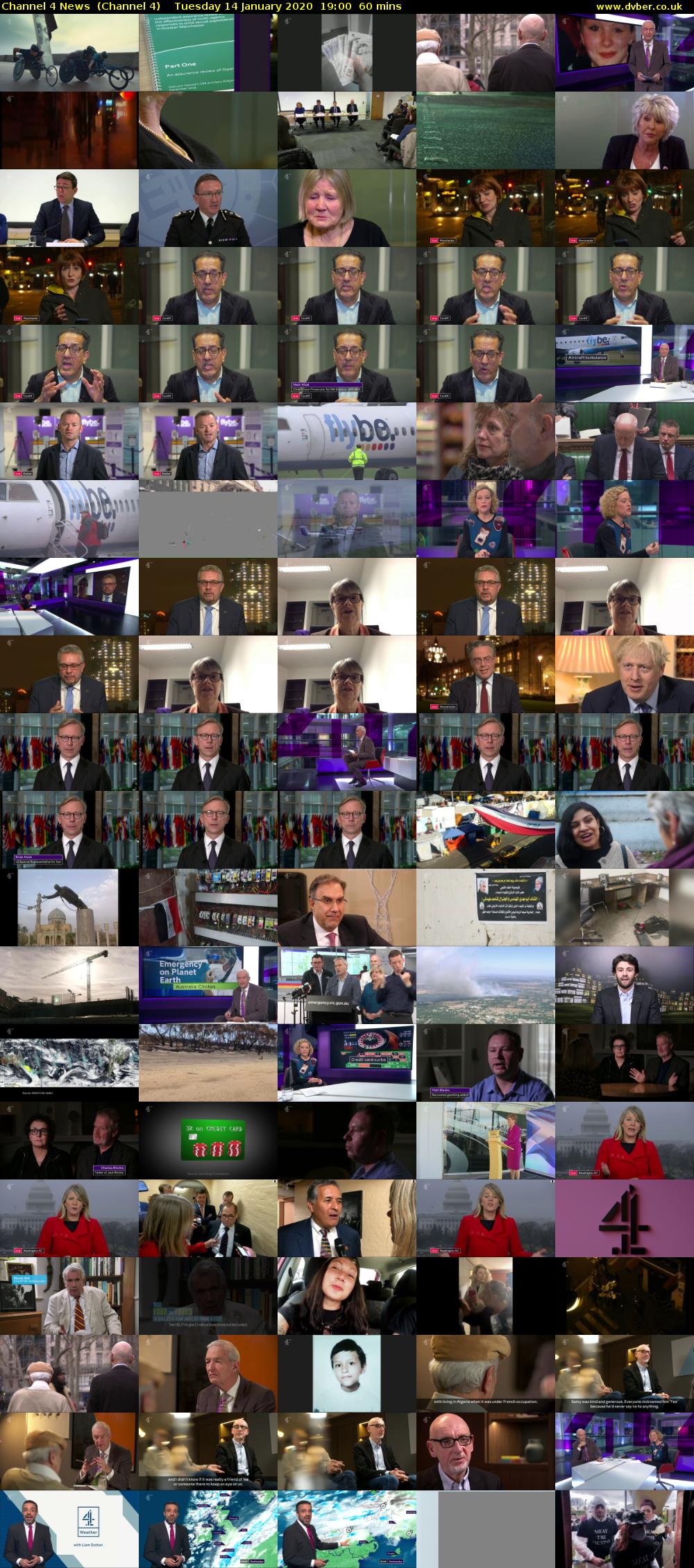 Channel 4 News  (Channel 4) Tuesday 14 January 2020 19:00 - 20:00