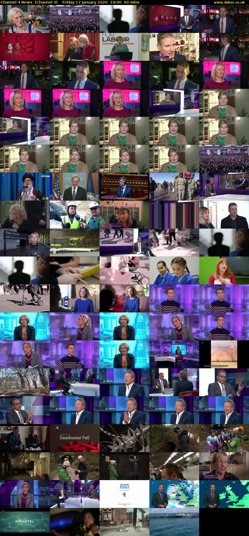 Channel 4 News  (Channel 4) Friday 17 January 2020 19:00 - 20:00