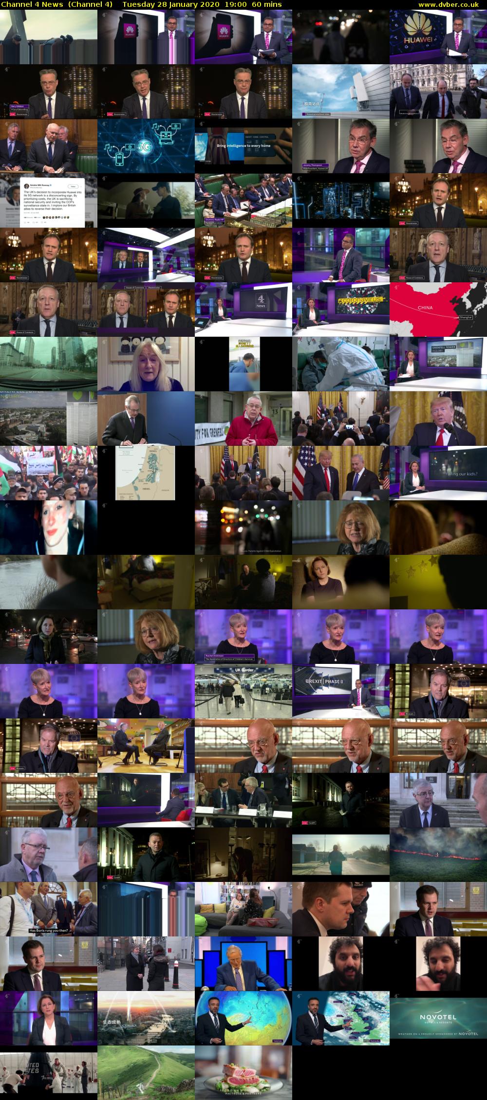 Channel 4 News  (Channel 4) Tuesday 28 January 2020 19:00 - 20:00