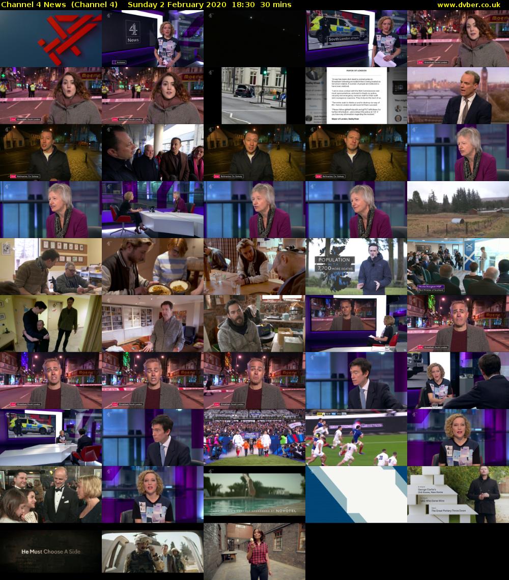 Channel 4 News  (Channel 4) Sunday 2 February 2020 18:30 - 19:00