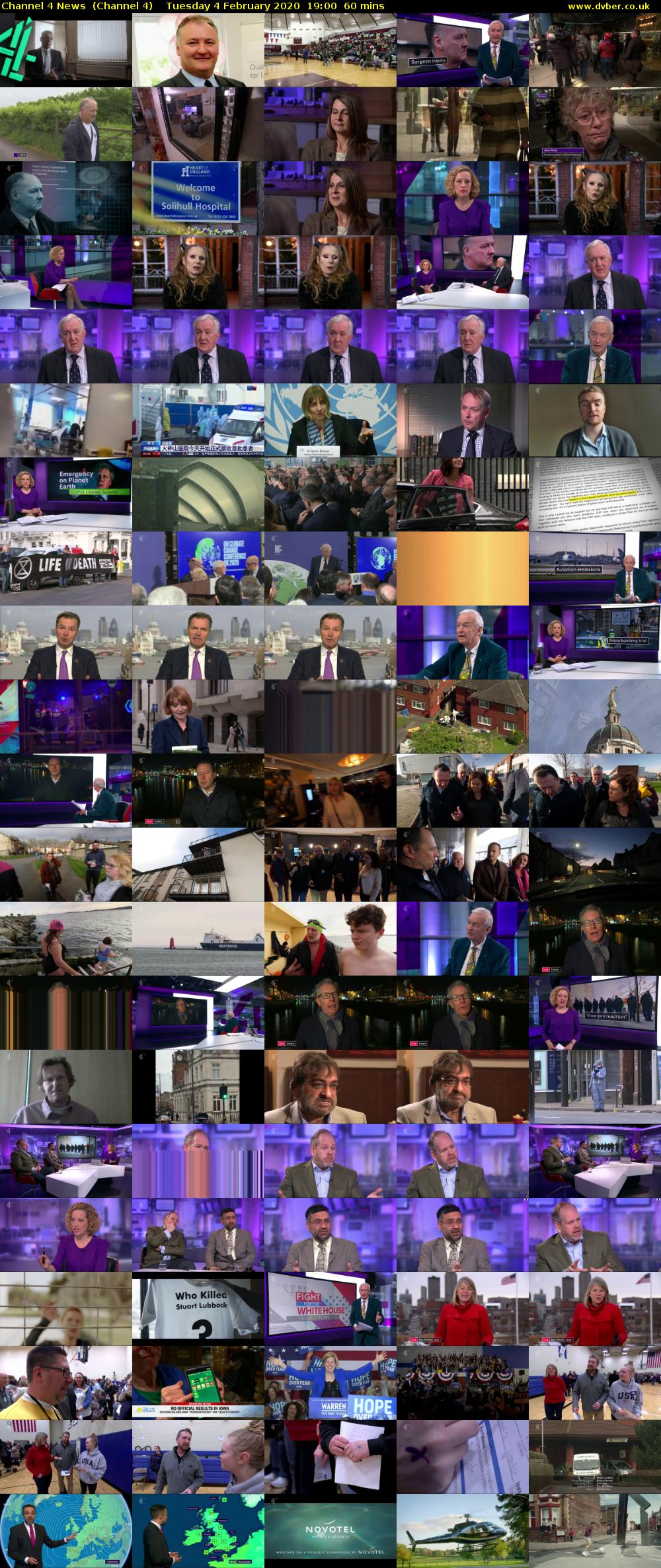Channel 4 News  (Channel 4) Tuesday 4 February 2020 19:00 - 20:00