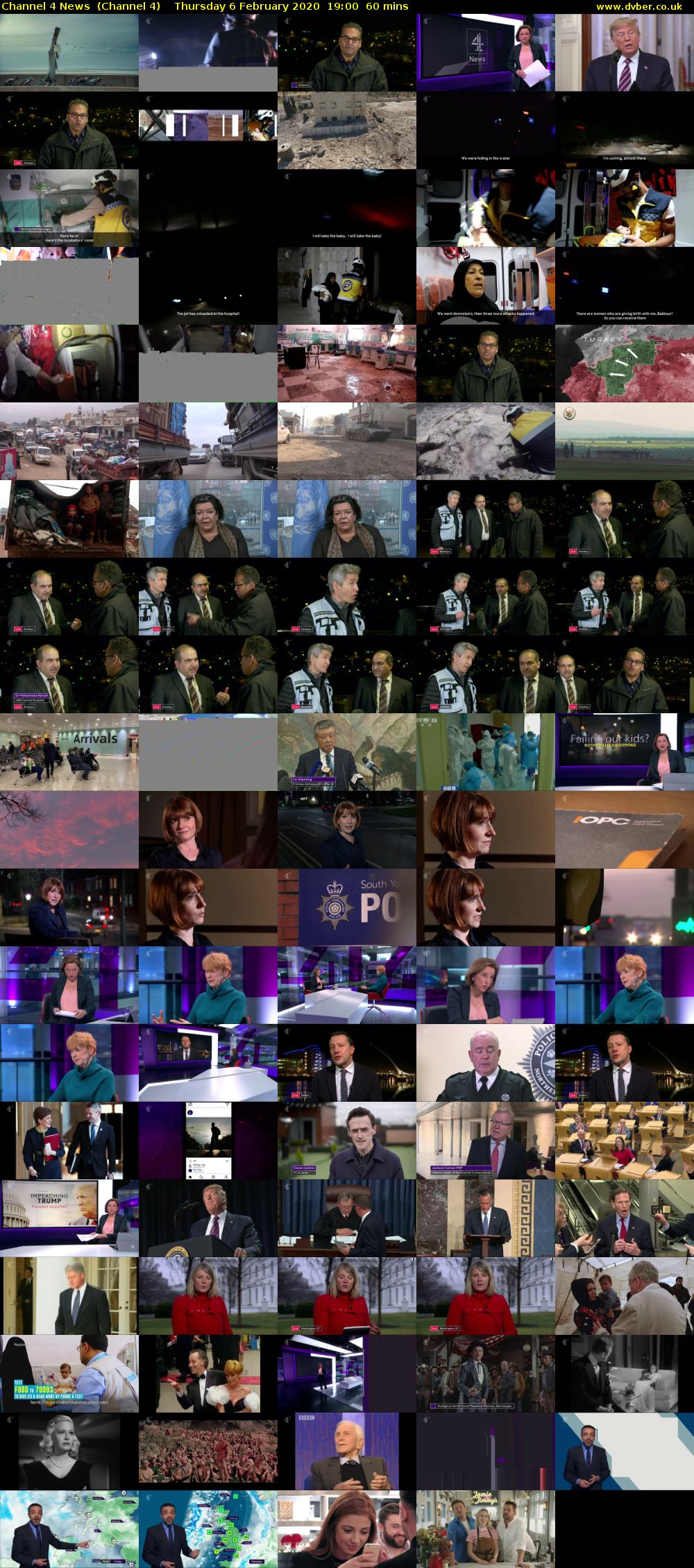 Channel 4 News  (Channel 4) Thursday 6 February 2020 19:00 - 20:00