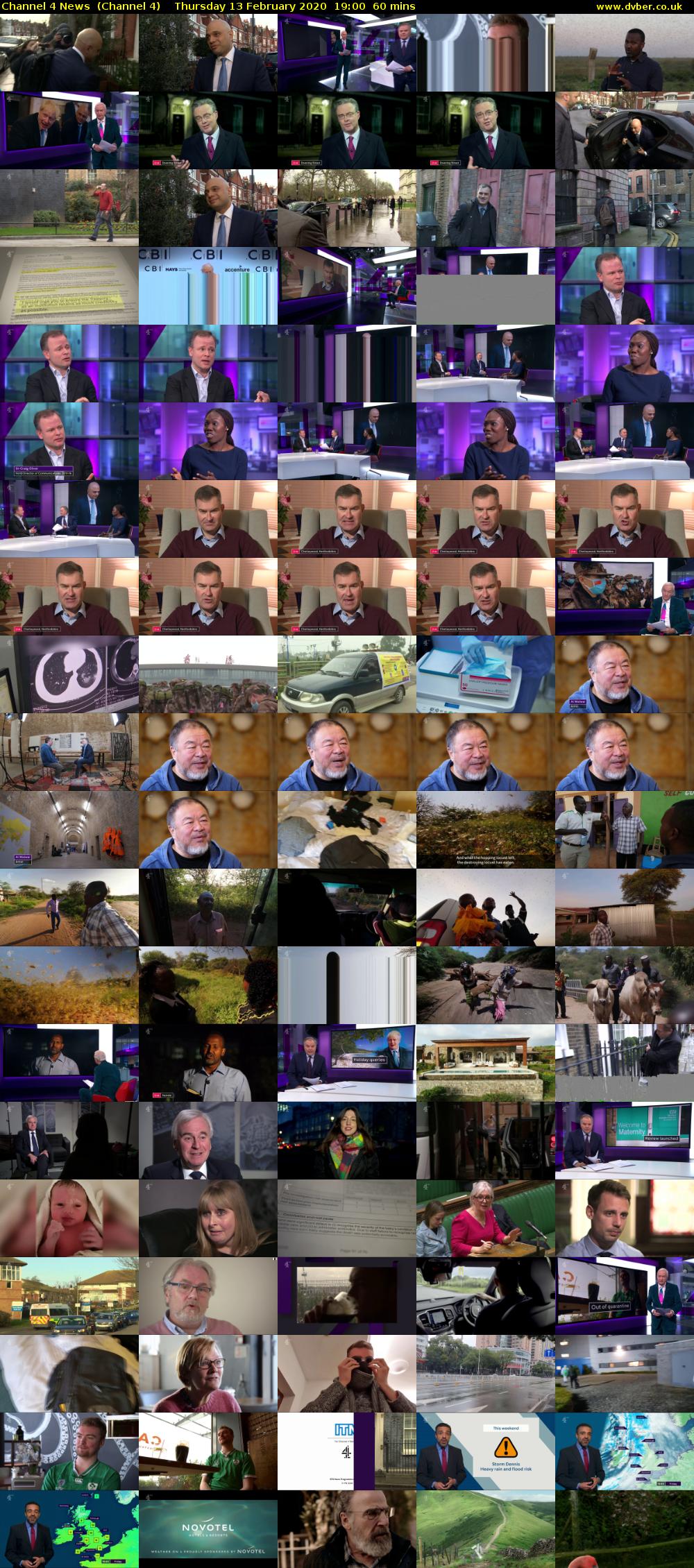 Channel 4 News  (Channel 4) Thursday 13 February 2020 19:00 - 20:00