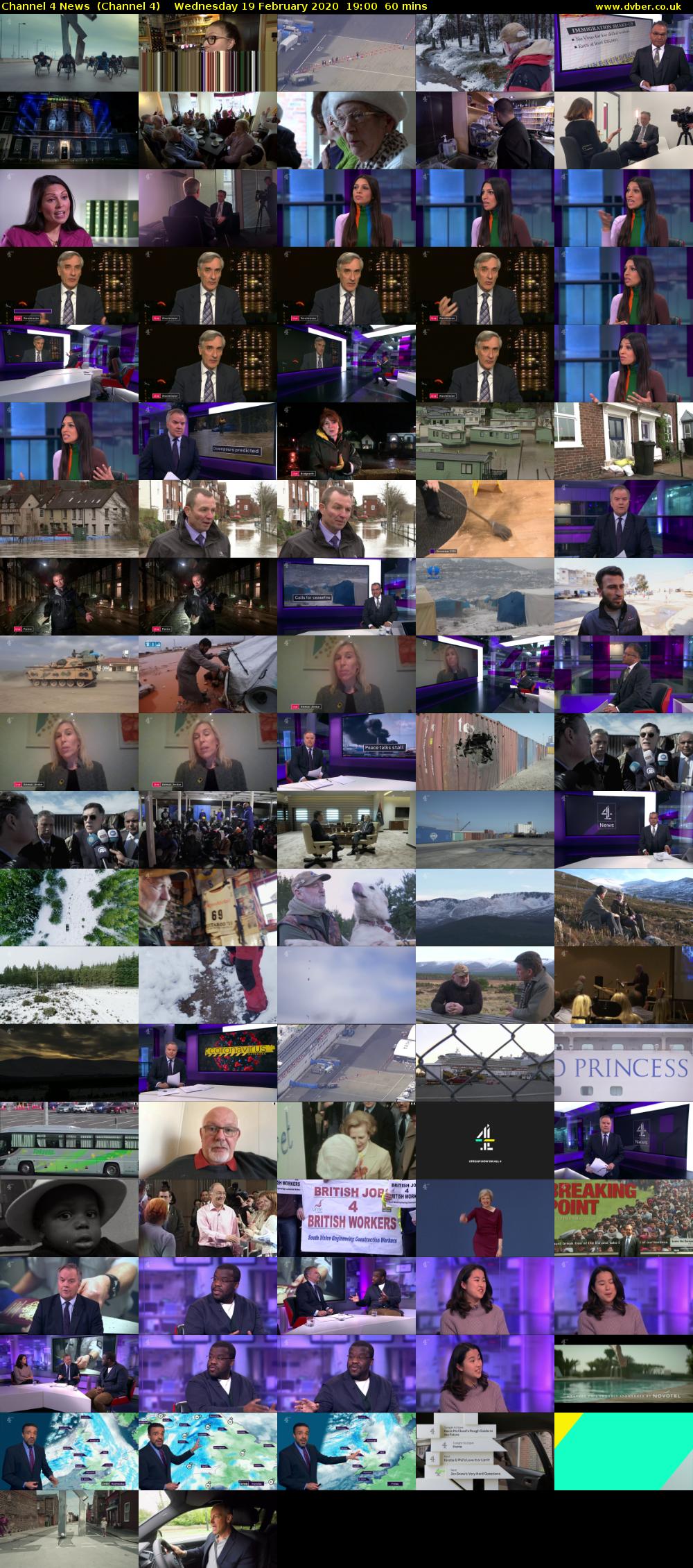 Channel 4 News  (Channel 4) Wednesday 19 February 2020 19:00 - 20:00