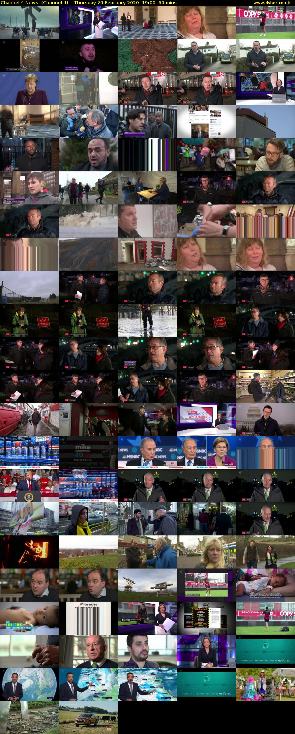Channel 4 News  (Channel 4) Thursday 20 February 2020 19:00 - 20:00