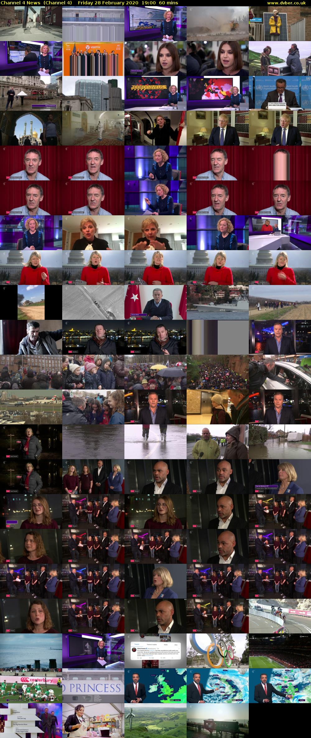 Channel 4 News  (Channel 4) Friday 28 February 2020 19:00 - 20:00