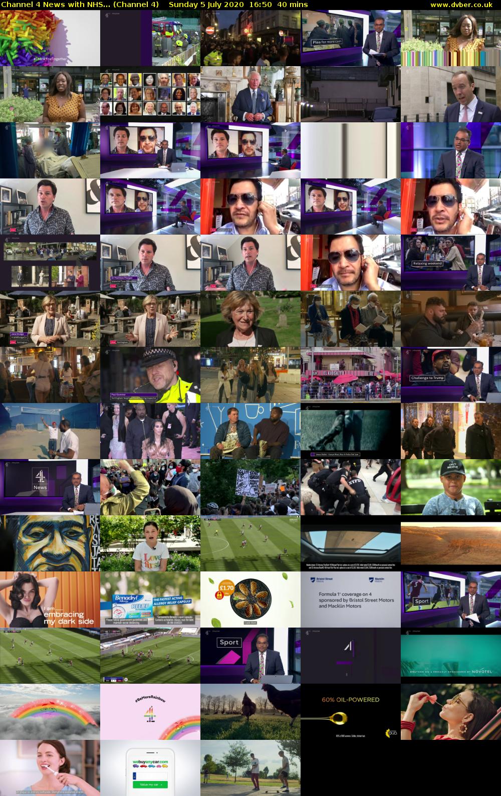 Channel 4 News with NHS... (Channel 4) Sunday 5 July 2020 16:50 - 17:30