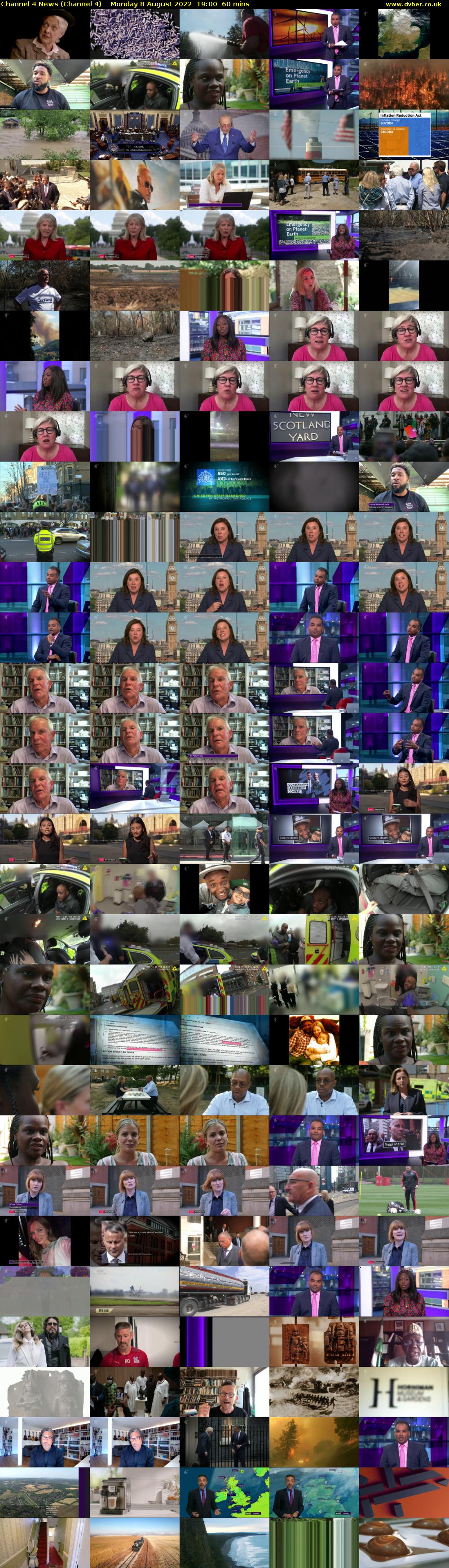 Channel 4 News (Channel 4) Monday 8 August 2022 19:00 - 20:00