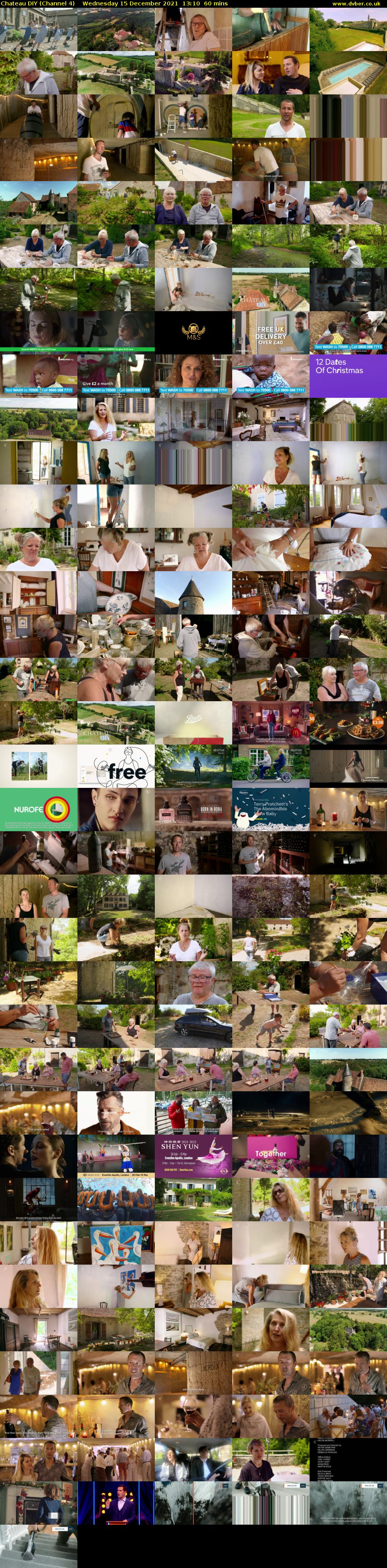 Chateau DIY (Channel 4) Wednesday 15 December 2021 13:10 - 14:10