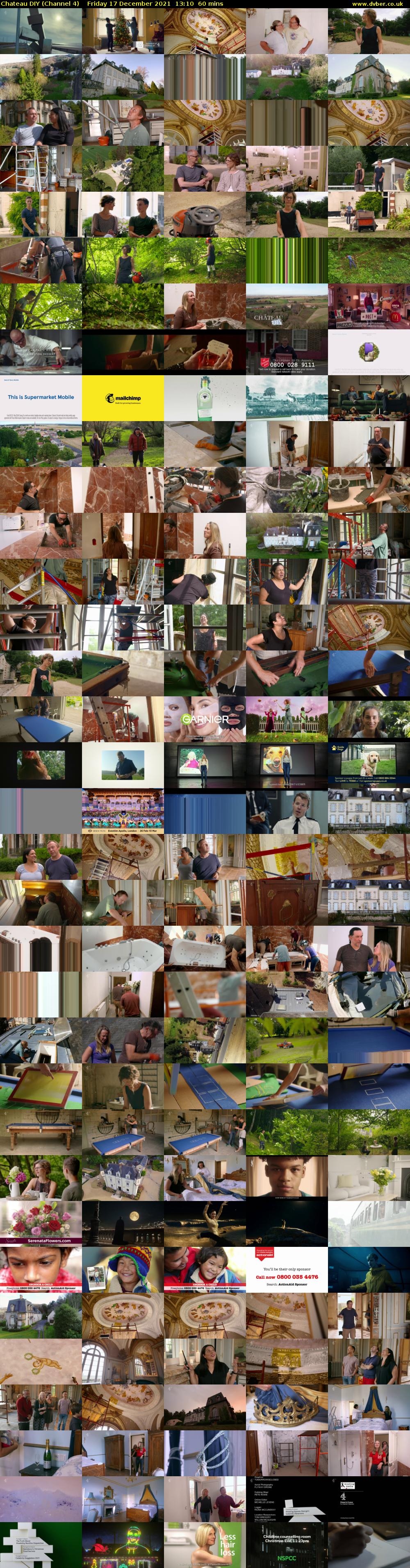 Chateau DIY (Channel 4) Friday 17 December 2021 13:10 - 14:10