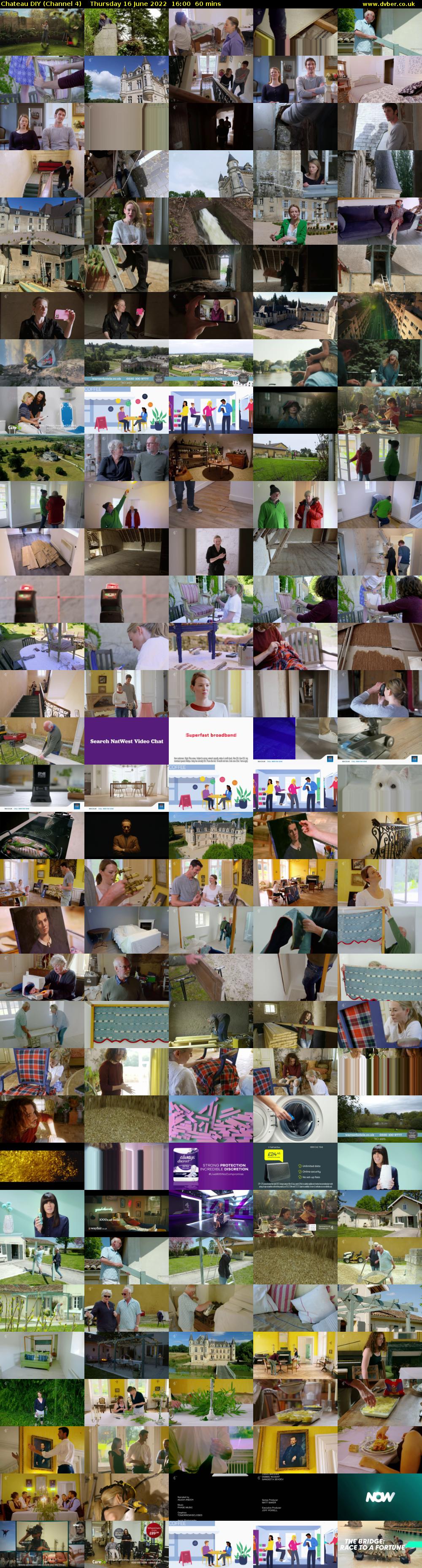 Chateau DIY (Channel 4) Thursday 16 June 2022 16:00 - 17:00