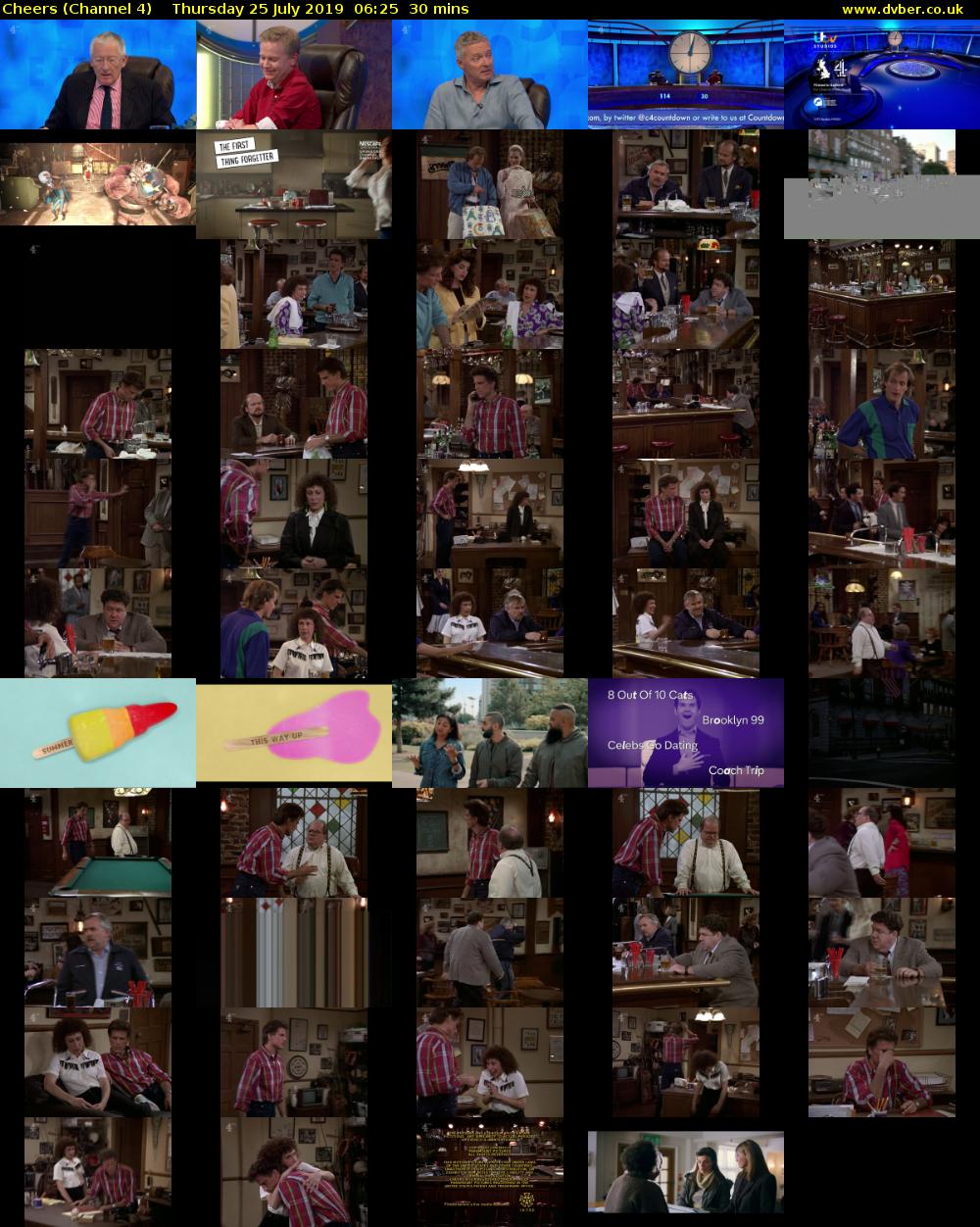 Cheers (Channel 4) Thursday 25 July 2019 06:25 - 06:55