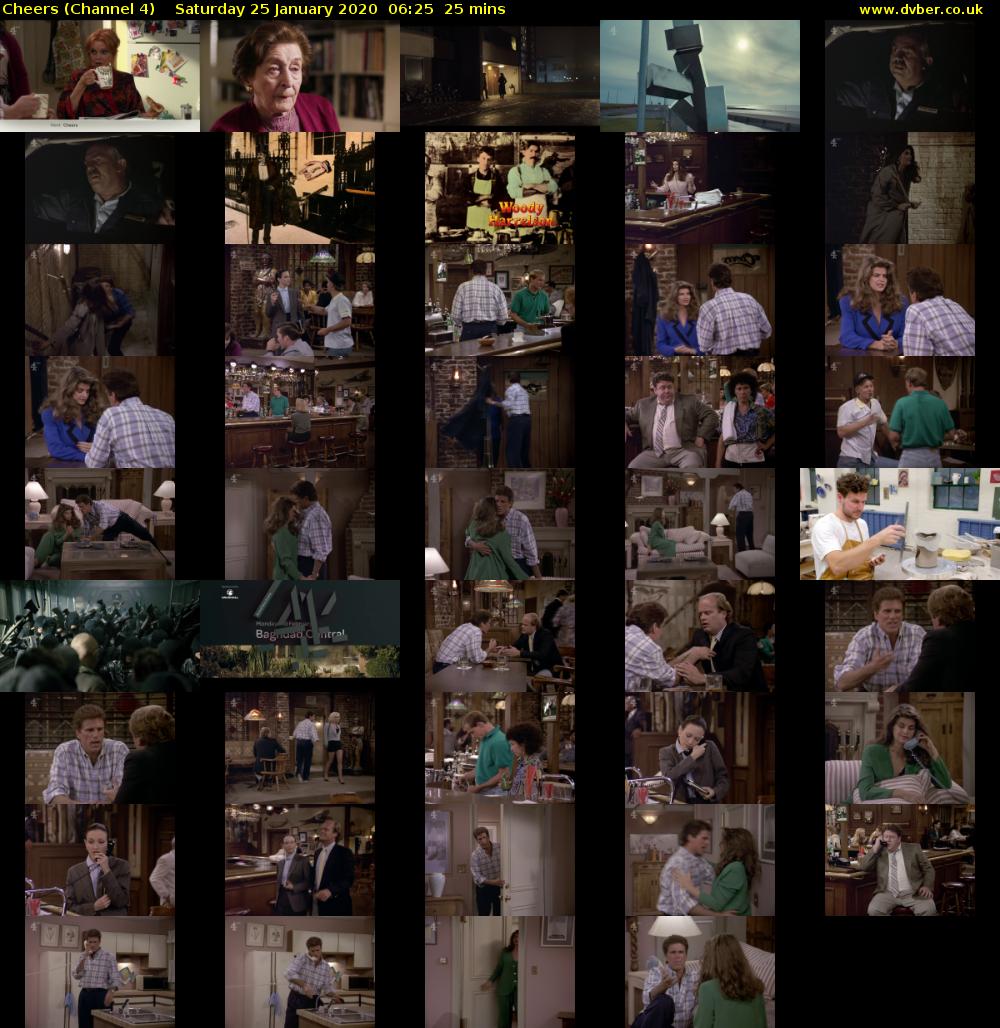 Cheers (Channel 4) Saturday 25 January 2020 06:25 - 06:50