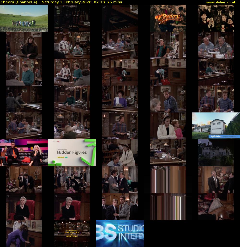 Cheers (Channel 4) Saturday 1 February 2020 07:10 - 07:35