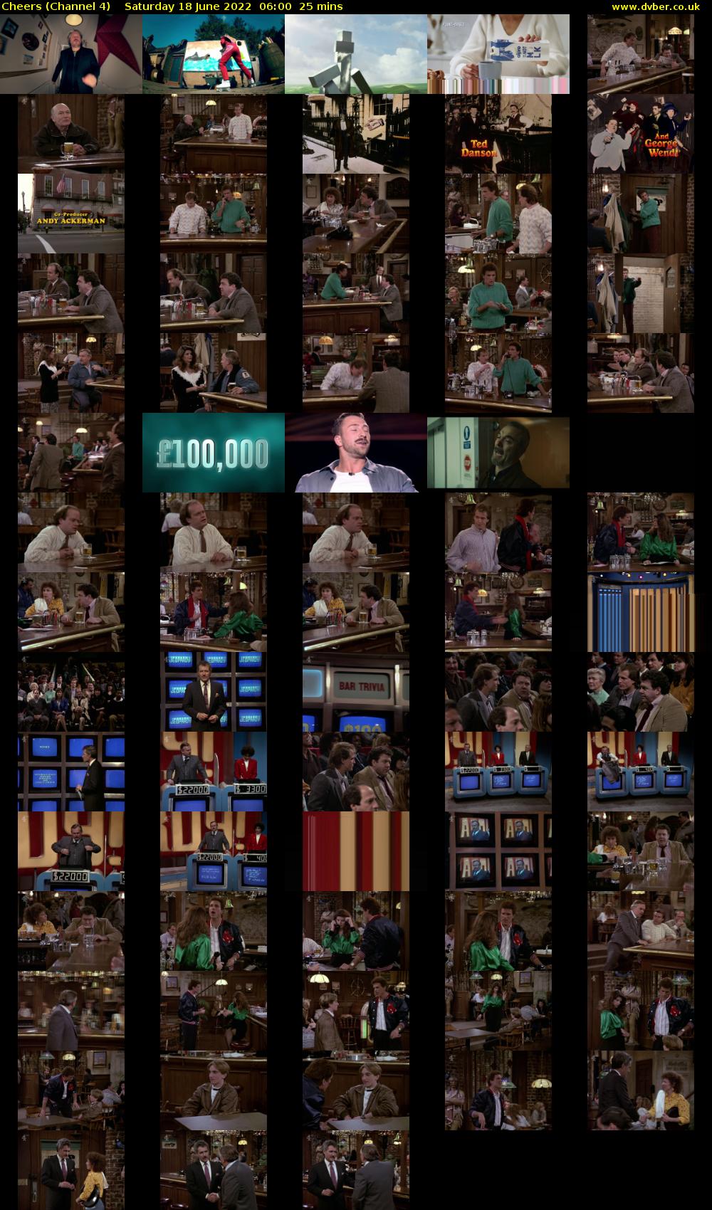 Cheers (Channel 4) Saturday 18 June 2022 06:00 - 06:25