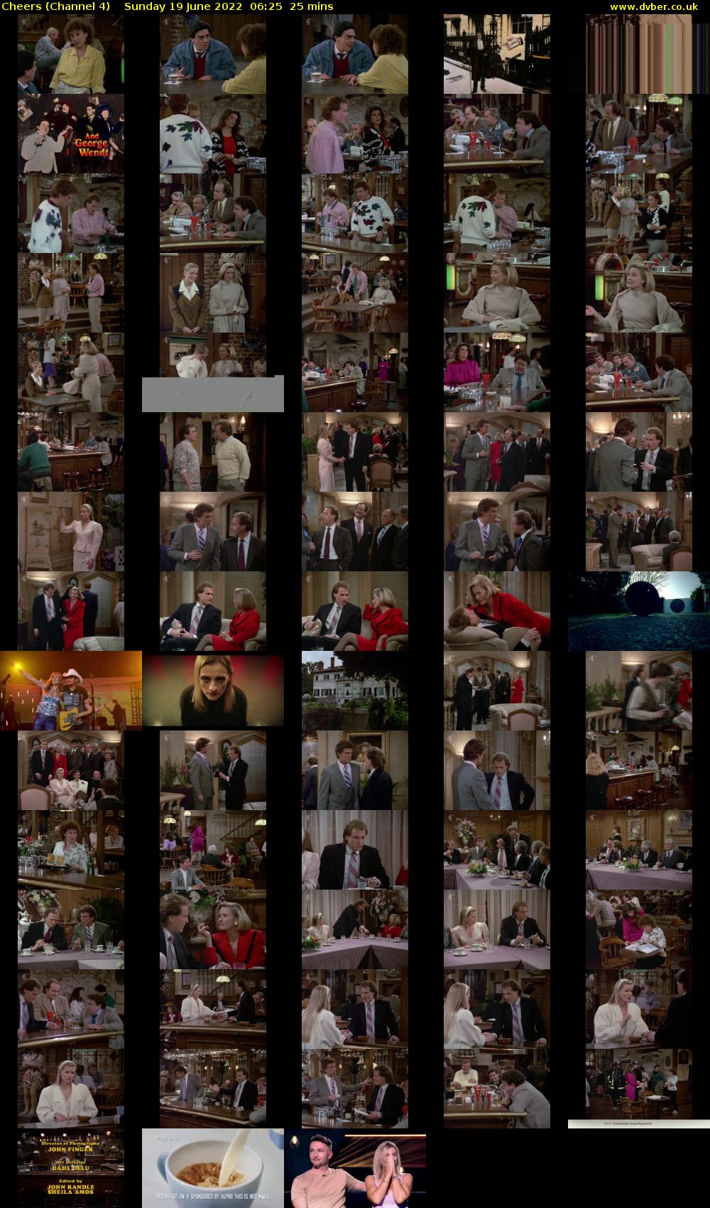 Cheers (Channel 4) Sunday 19 June 2022 06:25 - 06:50