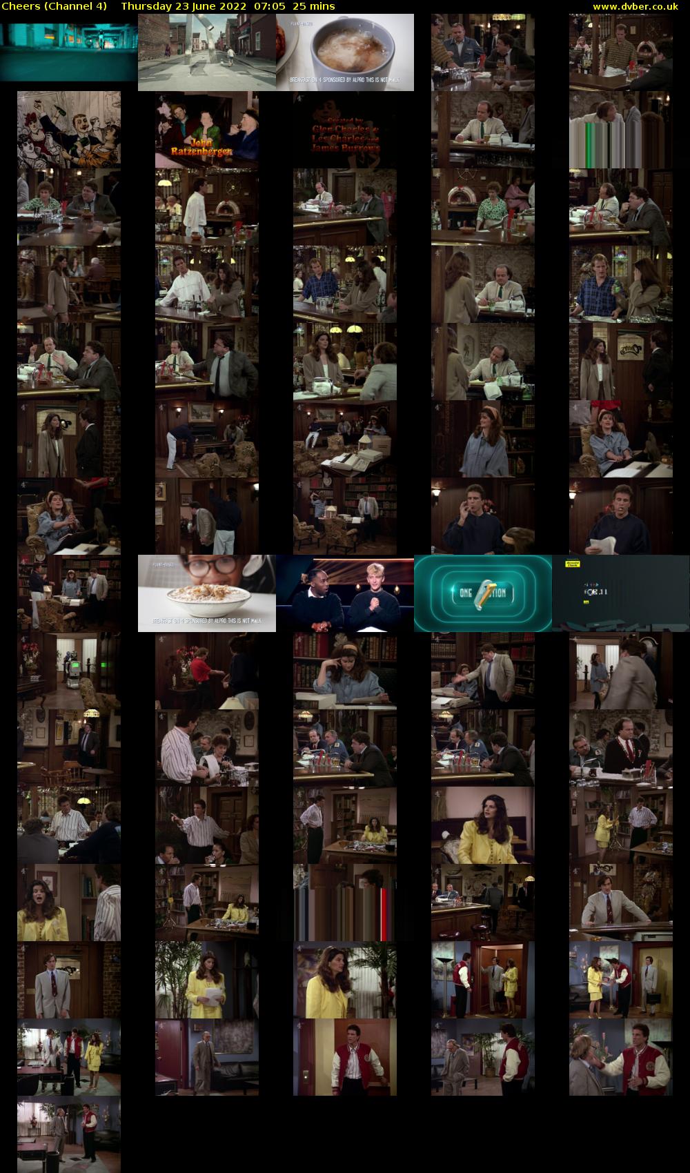 Cheers (Channel 4) Thursday 23 June 2022 07:05 - 07:30
